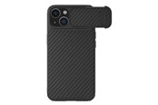 Mobil - Covers & Cases - Nillkin Synthetic Fiber S Case iPhone 14 Plus Case with Camera Cover Black - 6902048249790