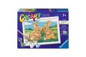 Kreativt Legetøj - Ravensburger CreArt Paint by Numbers - Rabbit Friends - 120232483