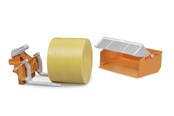 Legetøjsbil - Bruder Accessories: Tractor loading box forks+1round bale - BR2353