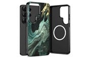 Mobil - Covers & Cases - Tech-Protect  Lamano MagSafe Case for Samsung Galaxy S26 Ultra - Black & Green - 5906302390649