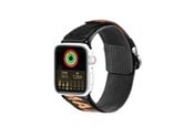 Smartwatch - Tilbehør - Dux Ducis  Strap (Outdoor Version) Apple Watch Ultra Strap SE 9 8 7 6 5 4 3 2 1 (49 45 44 42 mm) Nylon Band Bracelet Black/Orange - 6934913035337