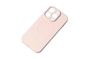 Mobil - Covers & Cases - Hurtel MagSafe Compatible Silicone Case for iPhone 15 Plus Silicone Case - Cream - 5907769356889