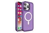 Mobil - Covers & Cases - Hurtel Magnetic Color Matte Case for iPhone 15 Plus - Purple - 5907769357114