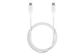 USB kabel - Puro Plain USB-C - USB-C 2A 1m Cable - White - CUSBCUSBCWHI