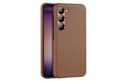 Mobil - Covers & Cases - Dux Ducis Grit Samsung Galaxy S23+ Elegant Faux Leather Cover Brown - 6934913030370