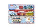 Puslespil - Melissa & Doug Wooden Chunky Puzzle Vehicles Wood - 3725/50227