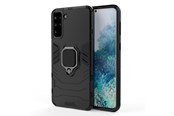 Mobil - Covers & Cases - Hurtel Ring Armor Tough Hybrid Case Cover + Magnetic Holder for Samsung Galaxy S22 + (S22 Plus) Black - 5907769339967