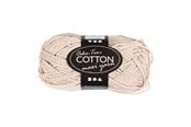 Kreativt Legetøj - Creativ Company Cotton yarn Size 8/8 L: 80-85 M Sand color - 50gr. - 461050
