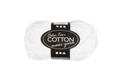Kreativt Legetøj - Creativ Company Cotton yarn Size 8/8 L: 80-85 M White - 50gr. - 461020