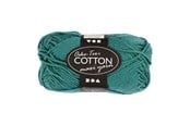 Kreativt Legetøj - Creativ Company Cotton yarn Size 8/8 L: 80-85 M Petrol - 50gr. - 461010