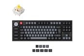 Tastatur - Keychron Q3 Pro - Special Edition - keyboard - QMK/VIA custom mechanical fully assembled knob TKL - QWERTY - Nordic - carbon black Input Device - Tastatur - Nordisk - Grå - Q3P-M4-BO