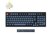 Tastatur - Keychron V5 Max - keyboard - QMK custom mechanical ISO layout collection - with knob - QWERTY - Nordic - carbon black Input Device - Tastatur - Nordisk - Sort - V5M-D4-BO
