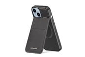 Mobil - Covers & Cases - Dux Ducis Rafi Mag Wallet Case with 3-in-1 Stand for iPhone 15 Plus with MagSafe and RFID Lock - Black - 6934913024386