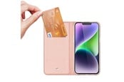 Mobil - Covers & Cases - Dux Ducis iPhone 15 Plus Case Cover with Flip and Wallet Skin Pro - Pink - 6934913025406