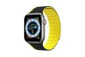 Smartwatch - Tilbehør - Dux Ducis Apple Watch SE 9 8 7 6 5 4 3 2 1 (41 40 38 mm)  Strap (LD Version) - Black & Yellow - 6934913027844