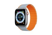 Smartwatch - Tilbehør - Dux Ducis Apple Watch SE 9 8 7 6 5 4 3 2 1 (41 40 38 mm) Strap (LD Version) - Gray-Orange - 6934913027868