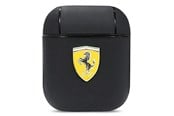 Mobil - Covers & Cases - Ferrari On Track Leather Case for AirPods 1/2 - Black - 3666339046835