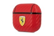 Mobil - Covers & Cases - Ferrari On Track PU Carbon Case for AirPods 3 - Red - 3666339009649