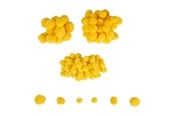 Kreativt Legetøj - Colorations - Mini Pompoms Yellow 100pcs. - CH3POMYE