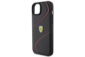 Mobil - Covers & Cases - Ferrari Twist Metal Logo Case for iPhone 15 Plus - Black - 3666339171001