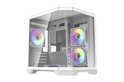 Kabinet - Darkflash FT350 Computer Case + 5 aRGB Fans - Kabinet - Hvid - FT350 White