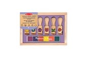 Hobby artikler - Melissa & Doug Wooden Handle Stamps Happy Handle Stamp Set - 6074560