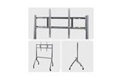 Vægbeslag, AV-Beslag & AV-Møbler - StarTech.com Startech cart - Easel - for flat panel - height-adjustable 3″ lockable wheels - space grey - Maks 100 kg - Maks størrelse 100" - ELB1-TV-CART