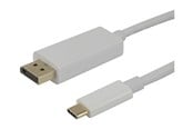Skærmkabel - Deltaco - DisplayPort cable - USB-C to DisplayPort - 1 m - USBC-DP100A