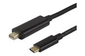 Skærmkabel - Deltaco - DisplayPort cable - USB-C to Mini DisplayPort - 2 m - USBC-DP200M