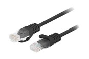 Netværkskabel - Lanberg patch cable - 1.5 m - black RAL 9004 - Sort - 1m - PCU6-20CC-0150-BK