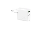 Mobil - Adaptere & Opladere - Puro 25W Power Delivery USB-A USB-C Wall Charger - White - FCMTCUSBAC25WPDWHI
