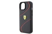 Mobil - Covers & Cases - Ferrari Twist Metal Logo Case for iPhone 15 - Black - 3666339170998