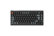 Tastatur - Keychron V1 Ultra 75% 8K Wireless Tri-Mode - POM Brown - Gaming Tastatur - Uden Numpad - Nordisk - Sort - V1U-D3-BO