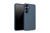 Mobil - Covers & Cases - CRONG Hybrid Matte Magnetic - MagSafe Case for Samsung Galaxy S25 (Navy Blue) - CRGHMMSGS25NBL