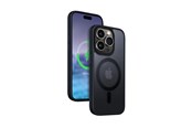 Mobil - Covers & Cases - CRONG Hybrid Frost MAG Cover - iPhone 15 Pro MagSafe Case (Navy Blue) - CRG-HFM-IP1561P-BLUE