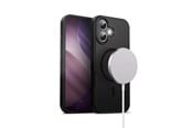 Mobil - Covers & Cases - CRONG Hybrid Frost MAG Cover - MagSafe iPhone 17 Case (Black) - CRGHFMIP1763BLK