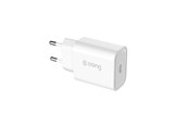 Mobil - Adaptere & Opladere - CRONG USB-C Travel Charger – USB-C Power Delivery 20W Wall Charger (White) - CRG-TUSBC20-WHI