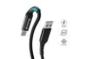 USB kabel - CRONG Armor Link - 60W PD 3A USB-A to USB-C Cable 150cm (Black) - CRG-AL15USAC-BLK