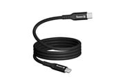 USB kabel - CRONG Soft Link - 100W PD 5A USB-C to USB-C Cable 200cm (Black) - CRGSL200USCCBLK