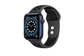 Smartwatch - Tilbehør - CRONG Duo Sport - Apple Watch Band 44/45/46/49 mm (Gray/Black) - CRG-44DSB-BLK