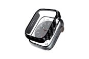 Smartwatch - Tilbehør - CRONG Hybrid Watch Case - Case with glass for Apple Watch 44mm (Carbon) - CRG-44HS-CRB