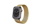 Smartwatch - Tilbehør - CRONG Milano Steel - Stainless Steel Strap for Apple Watch 44/45/46/49 mm (Gold) - CRG-44MST-GLD