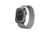 Smartwatch - Tilbehør - CRONG Milano Steel - Stainless Steel Strap for Apple Watch 44/45/46/49 mm (Silver) - CRG-44MST-SLV