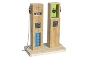 Udendørsleg - Classic World Wooden Outdoor Play Gas Station - 70264