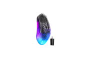 Mus - SteelSeries Aerox 3 WL Gen 2 (Shadow) - Gaming Mus - Optisk - 5 knapper - Sort med RGB lys - 62717
