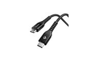 USB kabel - Spigen Essential USB C to USB C 100W Fabric Cable - black EB10010CCA - ACA11103