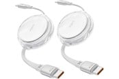 USB kabel - iOttie 100W Retractable USB-C Cable 2 Pack - white - IOTACC610