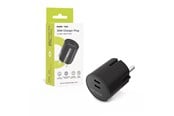 Mobil - Adaptere & Opladere - Mobile Origin 30W Charger Plug PW33 - 2x USB-C - black - MO-PW33-BLK