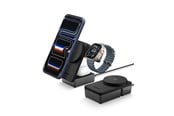 Mobil - Adaptere & Opladere - Spigen Essential MagSafe 3-in-1 Wireless Charger EF323MQ black - ACH10398