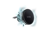 Mobil - Adaptere & Opladere - SBS Smartphone holder with inductive charger  TESUPFANWIR15W 15W for air vent with cooling - black - TESUPFANWIR15W